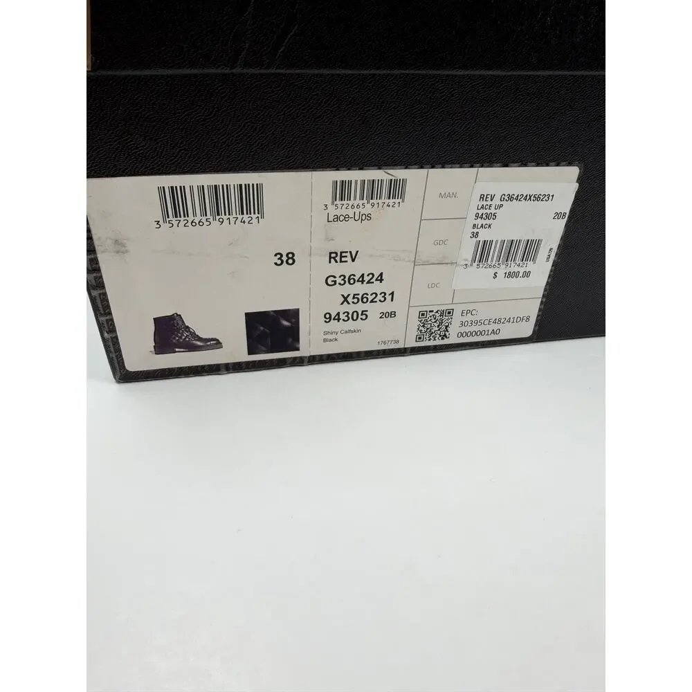Size 38/8 - Chanel Quilted Leather Combat Boots